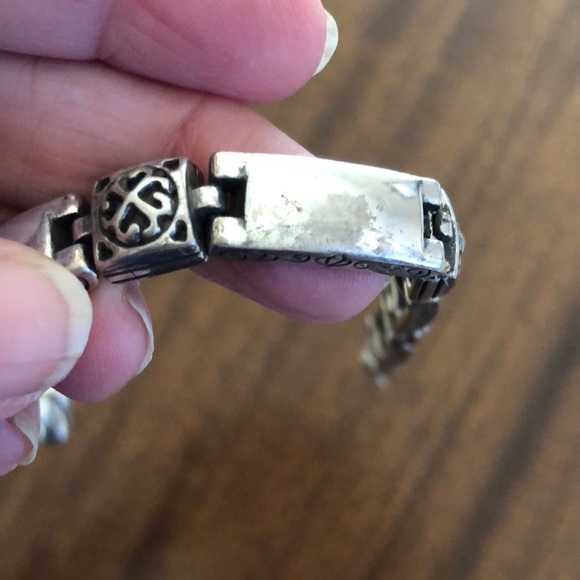 Retired Brighton MARRAKESH silver bar bracelet - Picture 9 of 11